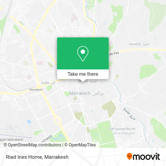 Riad Ines Home map