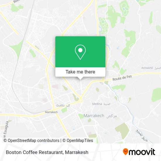Boston Coffee Restaurant map