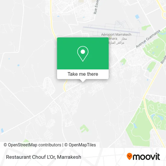 Restaurant Chouf L'Or map