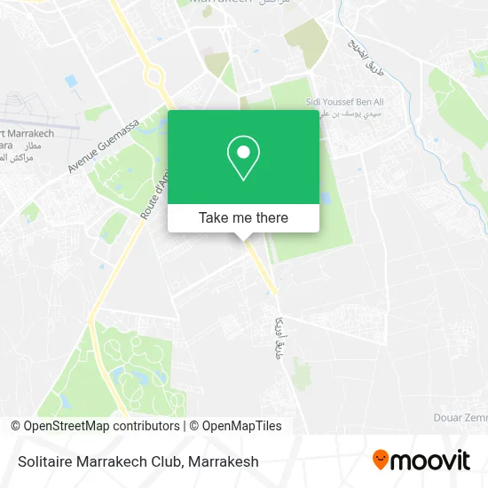 Solitaire Marrakech Club map