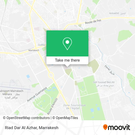 Riad Dar Al Azhar map