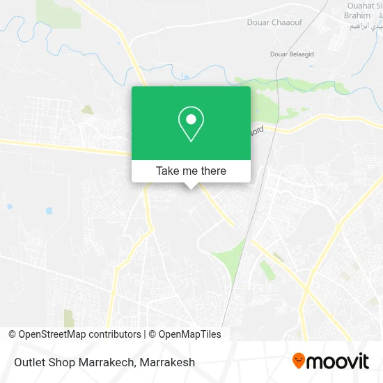Outlet Shop Marrakech map
