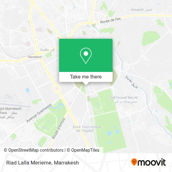 Riad Lalla Merieme map