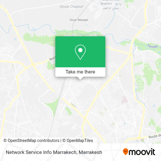 Network Service Info Marrakech map