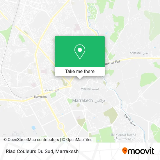 Riad Couleurs Du Sud map