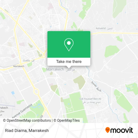 Riad Diarna map