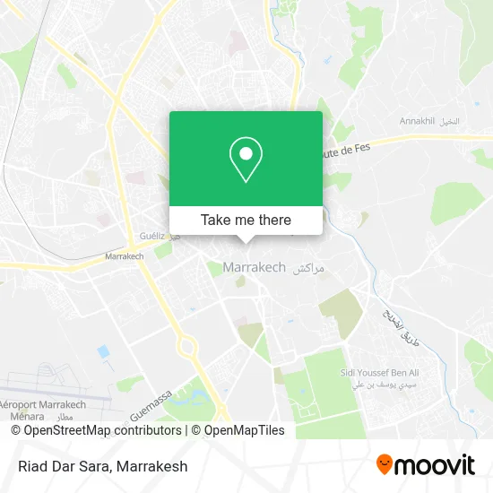Riad Dar Sara map