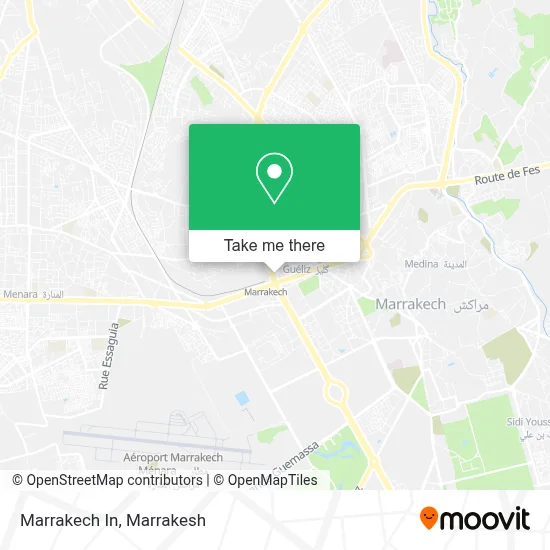 Marrakech In map