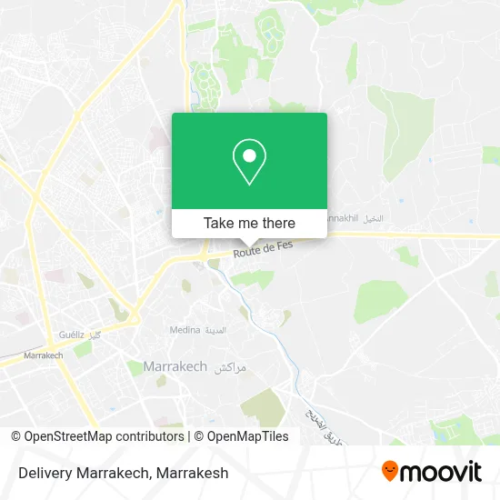 Delivery Marrakech map