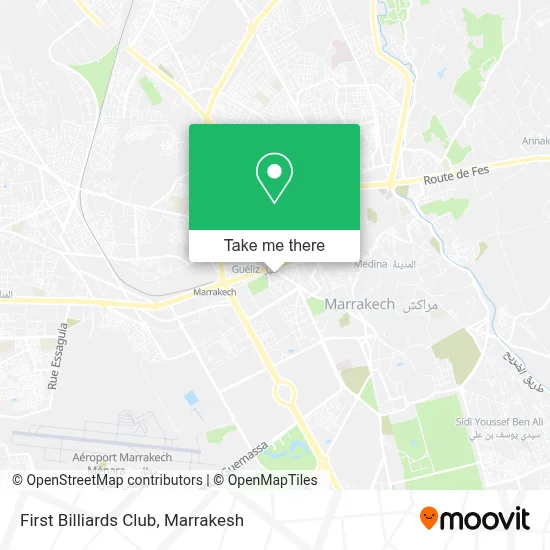 First Billiards Club map