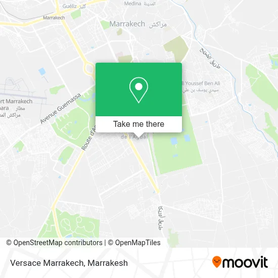 Versace Marrakech map