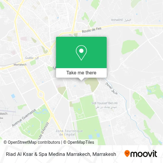 Riad Al Ksar & Spa Medina Marrakech map