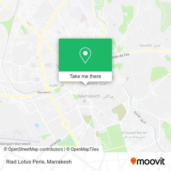 Riad Lotus Perle map