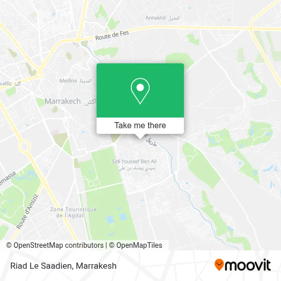 Riad Le Saadien map