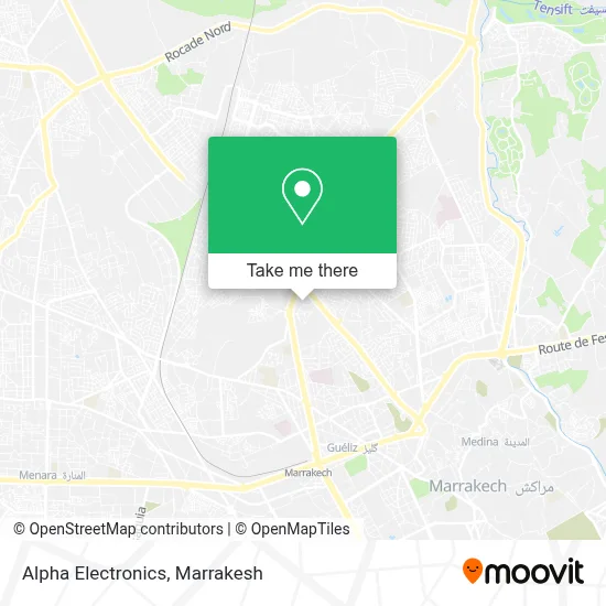 Alpha Electronics map