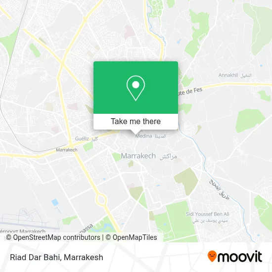 Riad Dar Bahi map