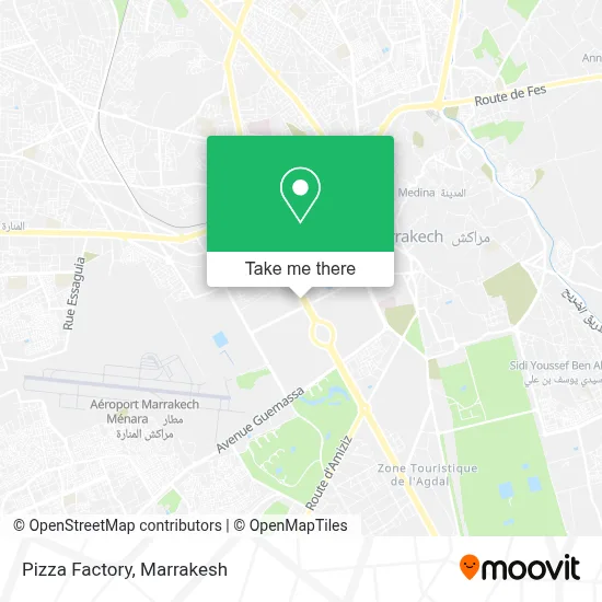 Pizza Factory map