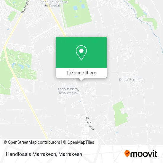 Handioasis Marrakech map