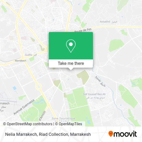 Nelia Marrakech, Riad Collection map