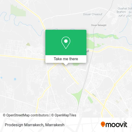 Prodesign Marrakech map