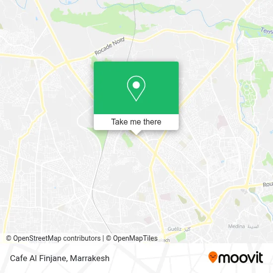 Cafe Al Finjane map