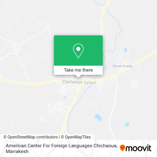 American Center For Foreign Languages Chichaoua map