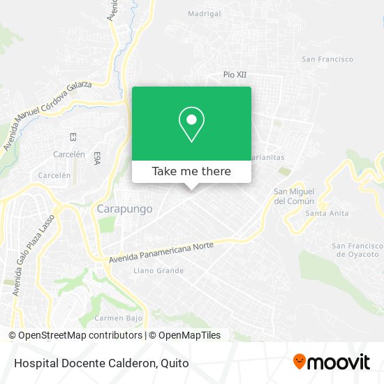 Mapa de Hospital Docente Calderon