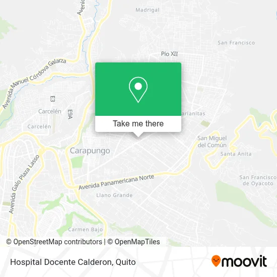 Hospital Docente Calderon map