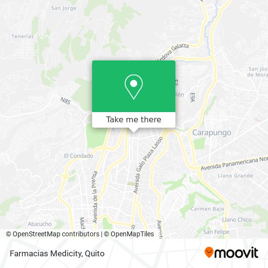 Farmacias Medicity map