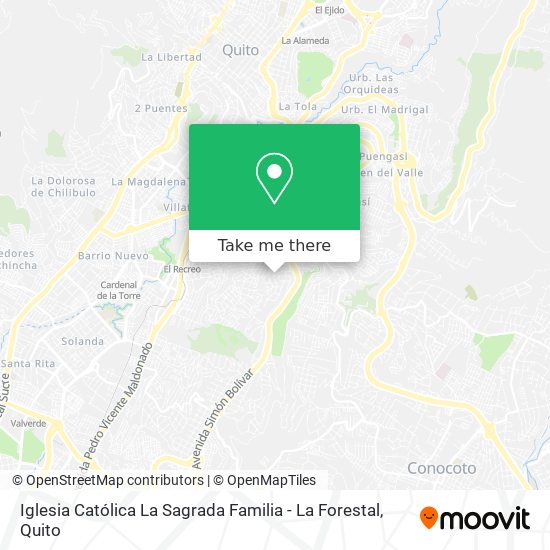 Iglesia Católica La Sagrada Familia - La Forestal map