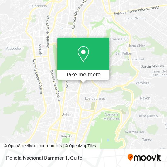 Mapa de Policía Nacional Dammer 1