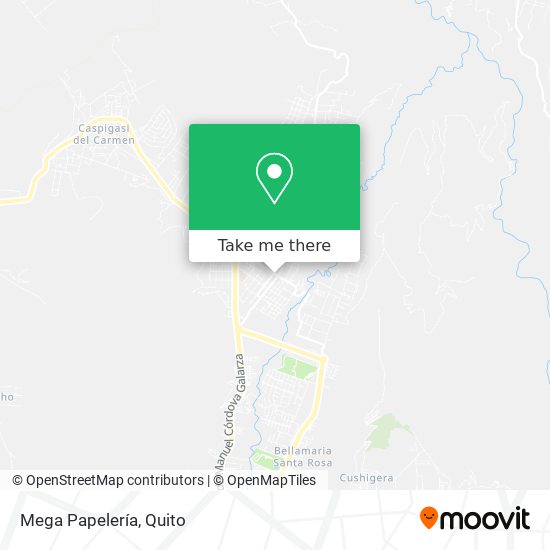 Mapa de Mega Papelería