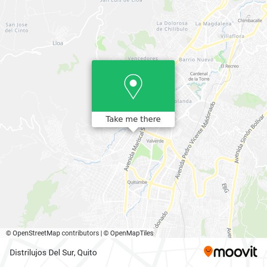 Mapa de Distrilujos Del Sur
