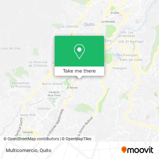 Mapa de Multicomercio