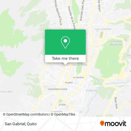 San Gabriel map