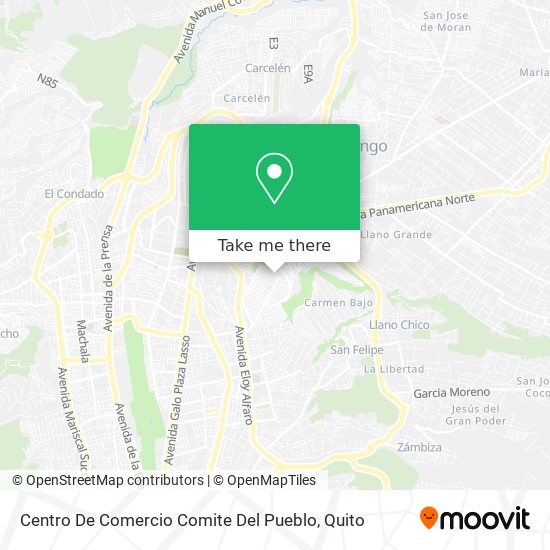 Centro De Comercio Comite Del Pueblo map