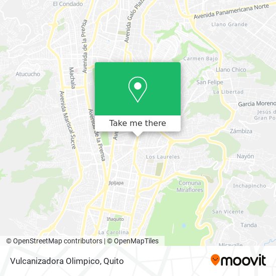 Mapa de Vulcanizadora Olimpico