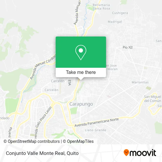 Conjunto Valle Monte Real map