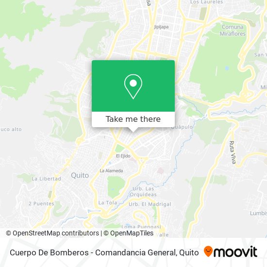 Mapa de Cuerpo De Bomberos - Comandancia General