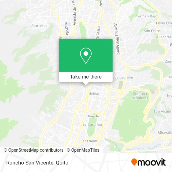 Rancho San Vicente map