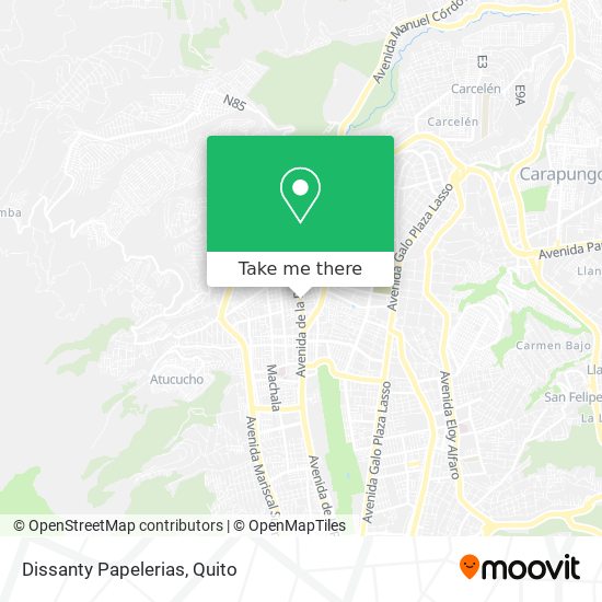 Mapa de Dissanty Papelerias