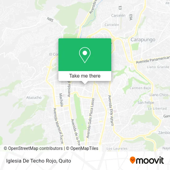 Iglesia De Techo Rojo map
