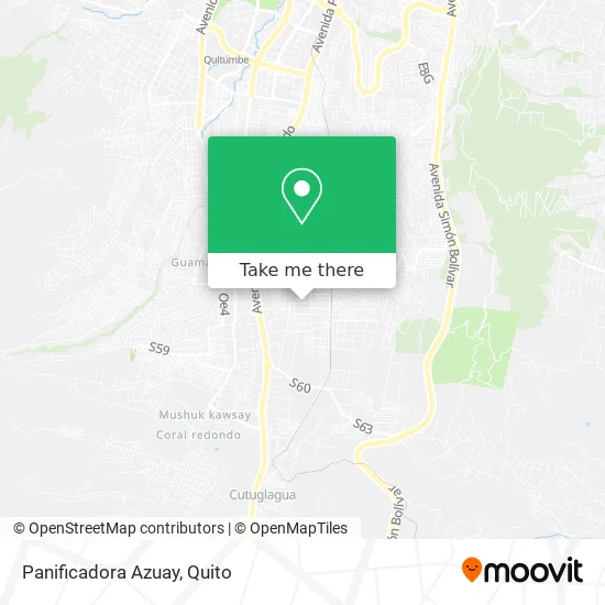 Panificadora Azuay map