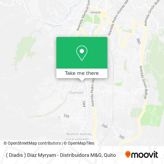 Mapa de ( Diadis ) Diaz Myryam - Distribuidora M&G