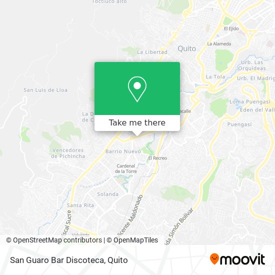 Mapa de San Guaro Bar Discoteca