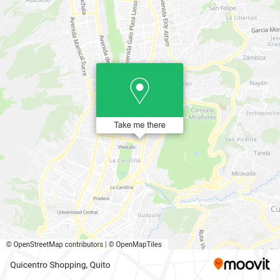 Quicentro Shopping map