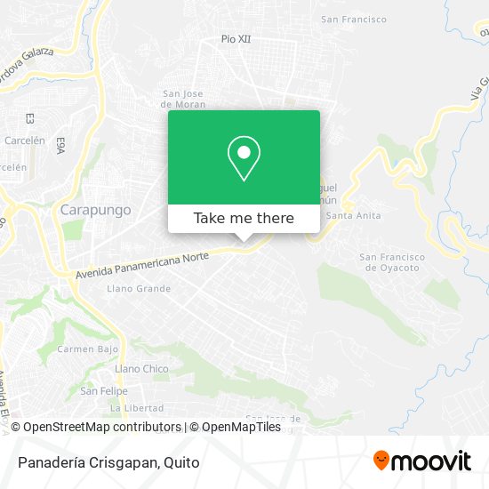 Mapa de Panadería Crisgapan