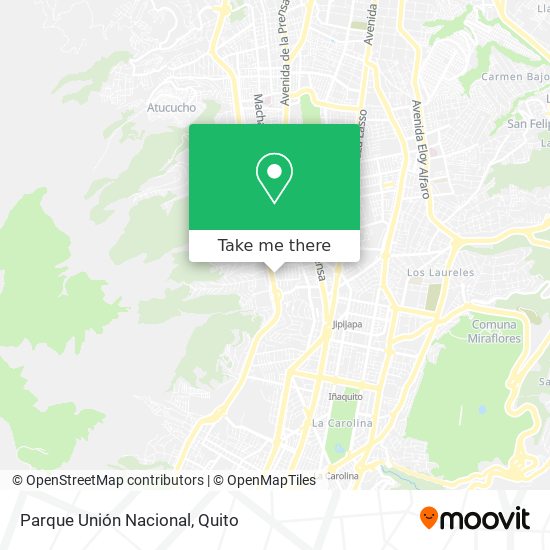 Mapa de Parque Unión Nacional