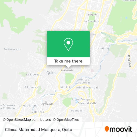Mapa de Clínica Maternidad Mosquera