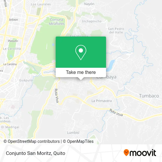 Conjunto San Moritz map